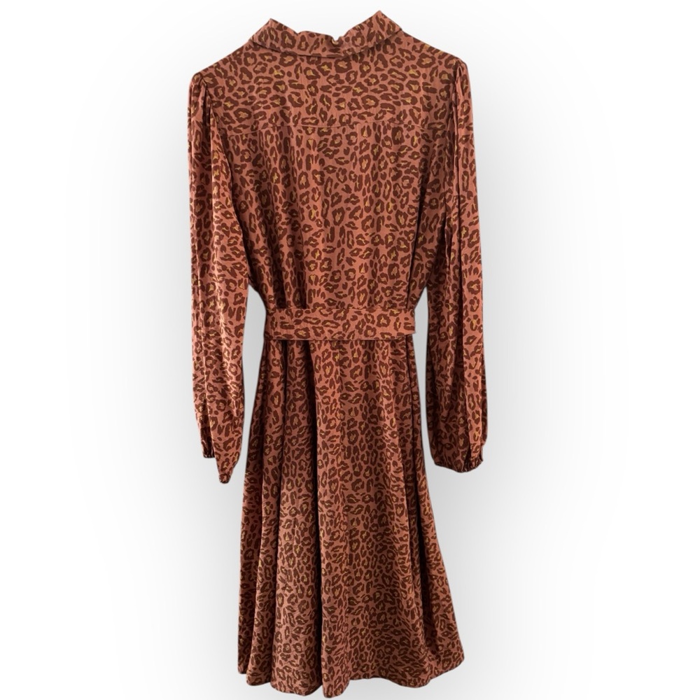 Nine West Leopard Print Long Sleeve Dress - Picture 6 of 9